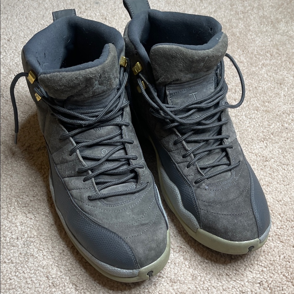 Jordan 12 Retro Dark Grey/Wolf Grey - Picture 11 of 13